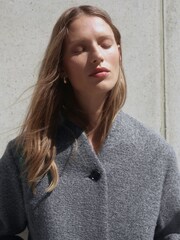 Grey Coatigan Scarf Jacket - Image 7 of 11