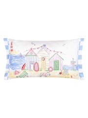 Furn Multicolour Beach Huts Rectangular Outdoor Cushion - Image 2 of 6