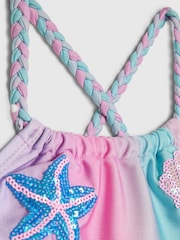 River Island Blue Ombre Shell Sequin Swimsuit - Image 3 of 3