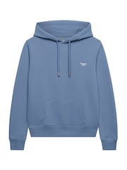 Superdry Blue Signature Emb Hoodie - Image 6 of 7