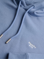 Superdry Blue Signature Emb Hoodie - Image 7 of 7