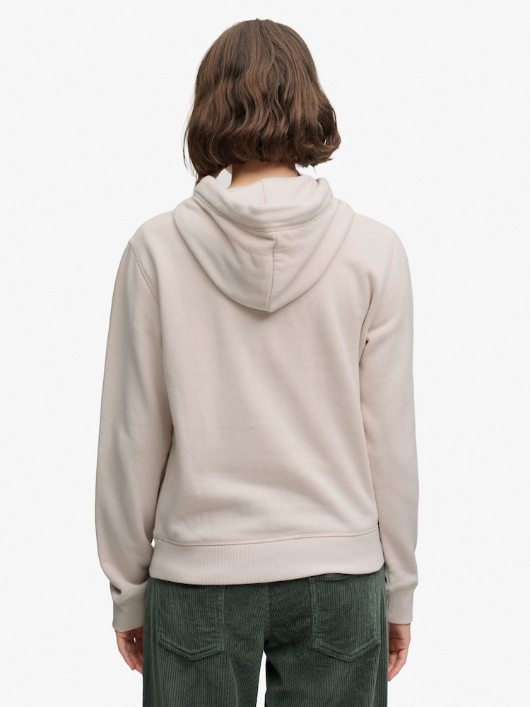 Superdry Grey Signature Emb Hoodie - Image 2 of 7