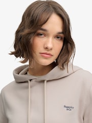 Superdry Grey Signature Emb Hoodie - Image 4 of 7
