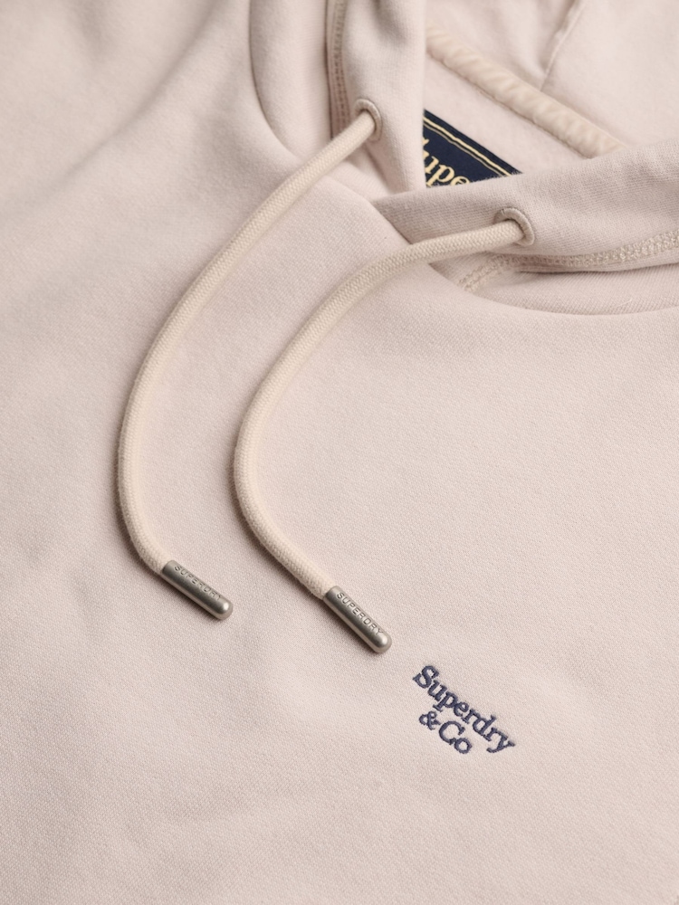 Superdry Grey Signature Emb Hoodie - Image 7 of 7
