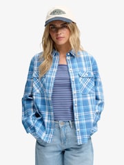 Superdry Blue Lumberjack Check Flannel Shirt - Image 1 of 5