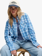 Superdry Blue Lumberjack Check Flannel Shirt - Image 4 of 5