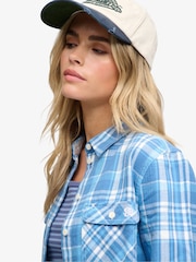 Superdry Blue Lumberjack Check Flannel Shirt - Image 5 of 5