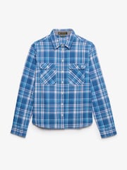 Синій - Superdry Лісоруб Чек Фланелева сорочка - Image 6 of 7