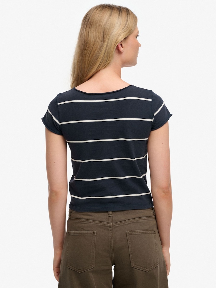 Sininen - Superdry Athletic Essentials -pitkähihainen gobe-toppi - Kuva 2 / 7
