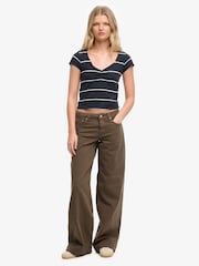 Sininen - Superdry Athletic Essentials -pitkähihainen gobe-toppi - Kuva 3 / 7