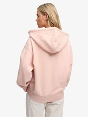 Superdry Pink Luxe Casual Zip Hoodie - Image 5 of 7