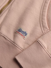 Superdry Pink Luxe Casual Zip Hoodie - Image 7 of 7
