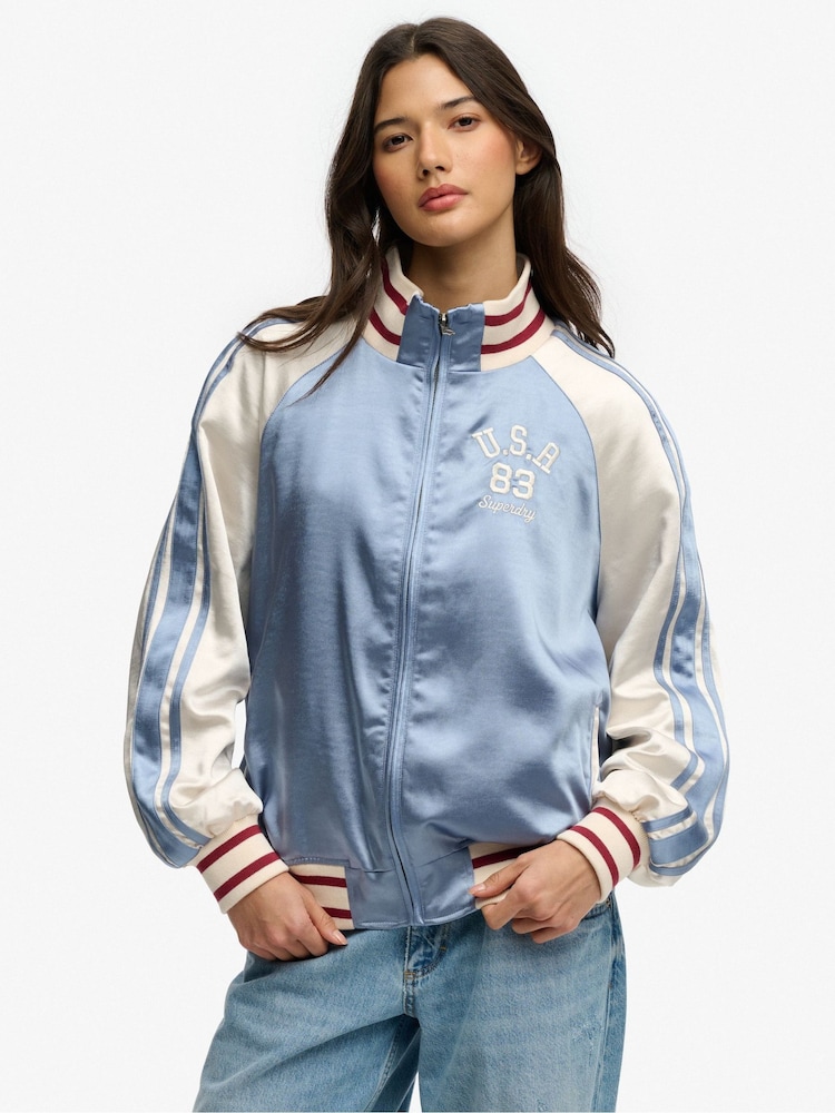 Superdry Blue Suika Track Jacket - Image 1 of 8