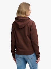 Շագանակագույն - Superdry Signature Emb Zip վերնաշապիկ - Պատկեր 4 7-ից