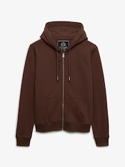Շագանակագույն - Superdry Signature Emb Zip վերնաշապիկ - Պատկեր 6 7-ից