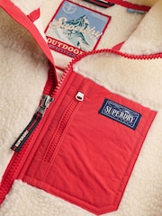Superdry Cream Heritage Zip Through Fleece - Image 2 of 2