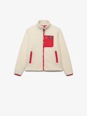 Superdry Cream Heritage Zip Through Fleece - Image 5 of 6