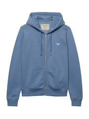 Կապույտ - Superdry Signature Emb Zip վերնաշապիկ - Պատկեր 5 6-ից