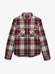 Червоний - Superdry Лісоруб Чек Фланелева сорочка - Image 6 of 7