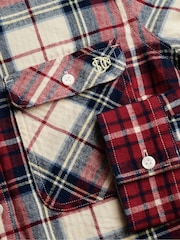 Червоний - Superdry Лісоруб Чек Фланелева сорочка - Image 7 of 7