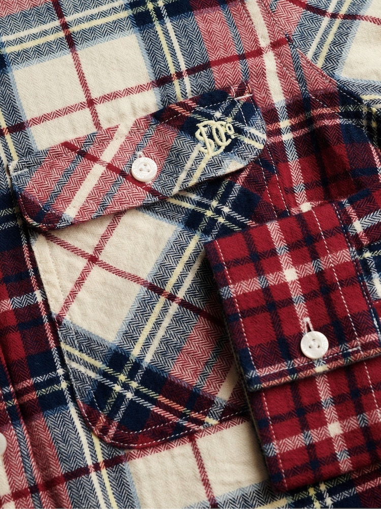 Червоний - Superdry Лісоруб Чек Фланелева сорочка - Image 7 of 7