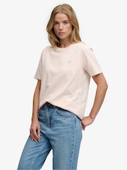 ピンク - Superdry Signature 刺繍Tシャツ - 画像 3 / 7