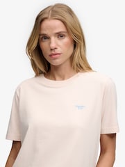 ピンク - Superdry Signature 刺繍Tシャツ - 画像 4 / 7
