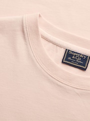 ピンク - Superdry Signature 刺繍Tシャツ - 画像 7 / 7