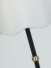 Searchlight 2 Pack Brass Rechargeable Lamp Scallop Shade - Image 4 of 4