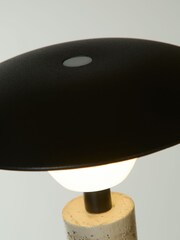 Searchlight Black Led Rechargeable Metal Table Lamp - Image 2 of 4