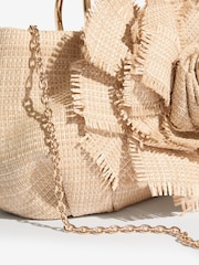 Lipsy Natural Corsage Top handle Bag - Image 4 of 5