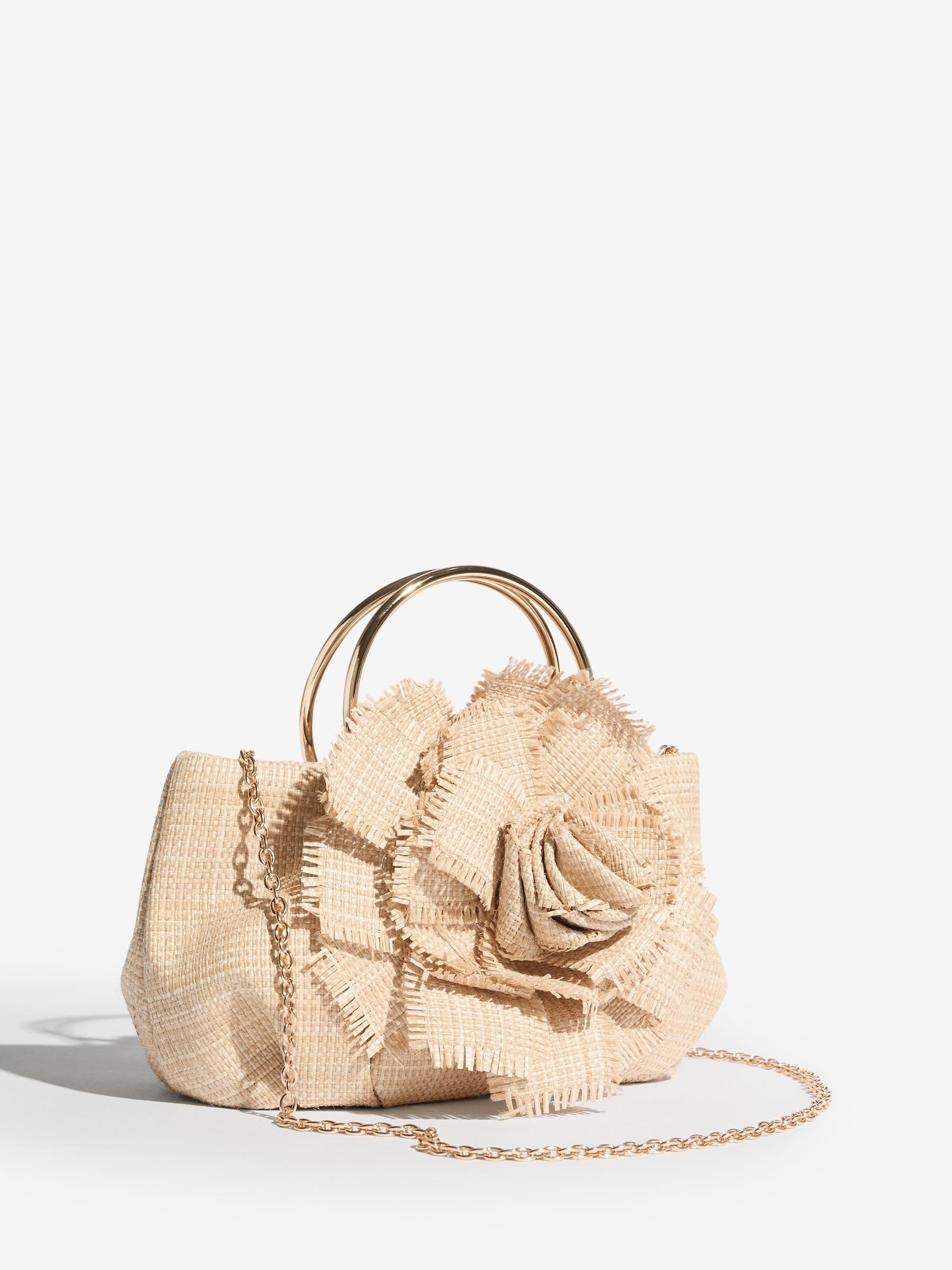 Buy Lipsy Natural Corsage Top Handle Bag from the Next UK online shop