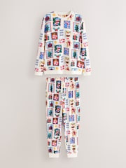 Ecru Stamps Matching Family Christmas Cosy Long Sleeve Pyjamas - Image 1 of 5