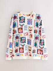 Ecru Stamps Matching Family Christmas Cosy Long Sleeve Pyjamas - Image 2 of 5
