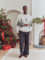 Santa Express Check Family Matching Christmas Pyjamas Set - Image 1 of 10