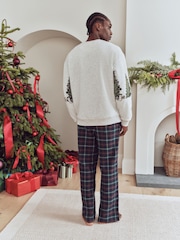 Santa Express Check Family Matching Christmas Pyjamas Set - Image 3 of 10