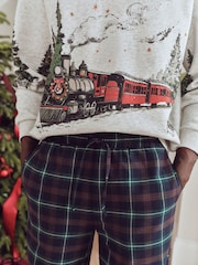 Santa Express Check Family Matching Christmas Pyjamas Set - Image 5 of 10