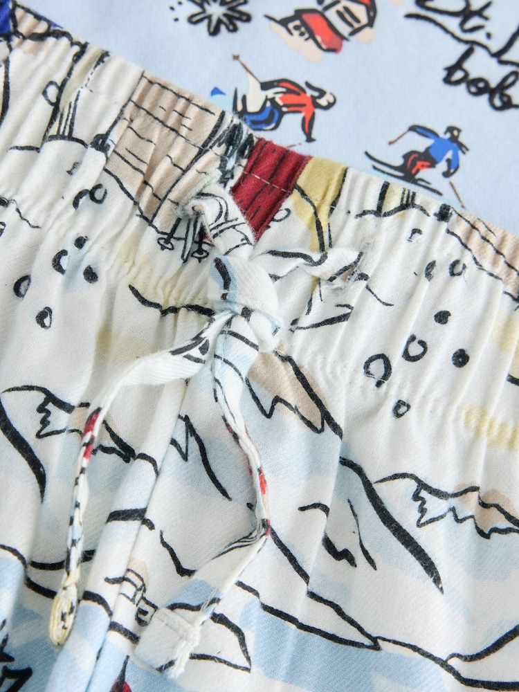 Ski Print Blue Family Matching Christmas Pyjamas Set - Image 9 of 9 Ski Print Blue Family Matching Christmas Pyjamas Set - Image 9 of 9