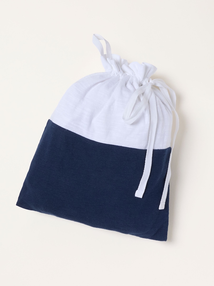 FatFace Demi Navy/White 2 Pack V Neck T-Shirt - Image 7 of 7