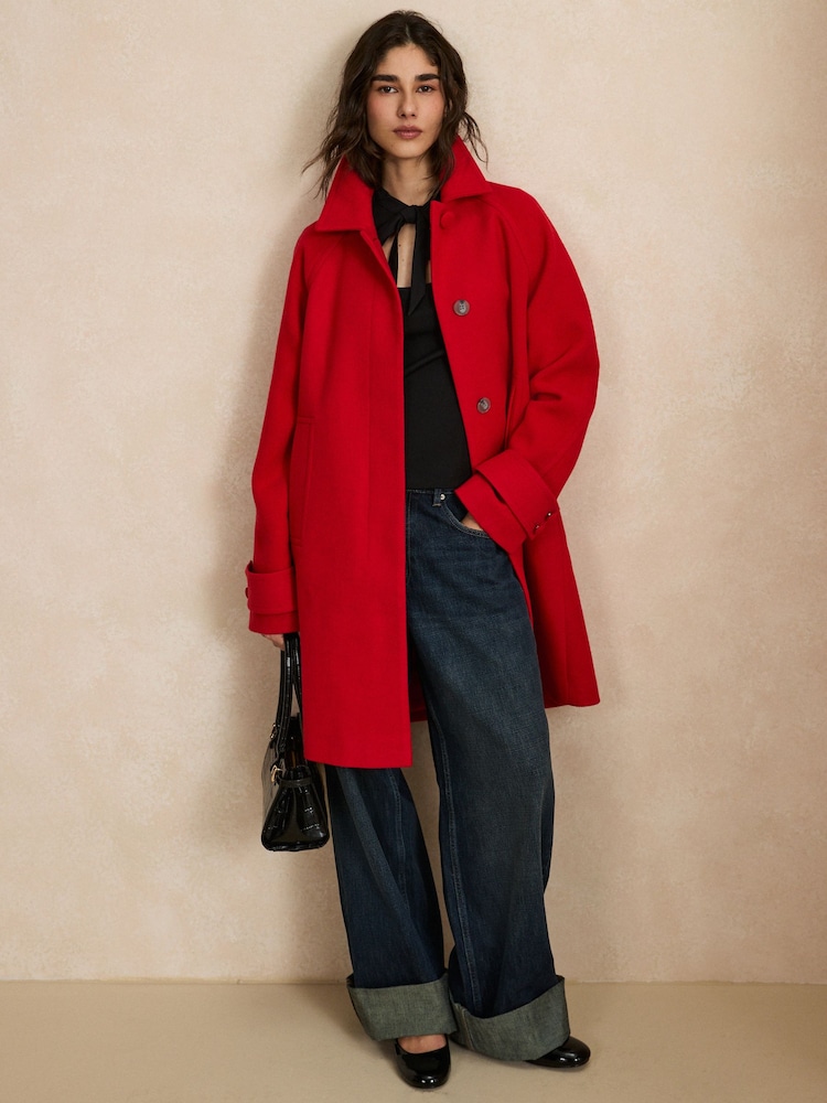Red Classic Dolly Coat - Image 1 of 10