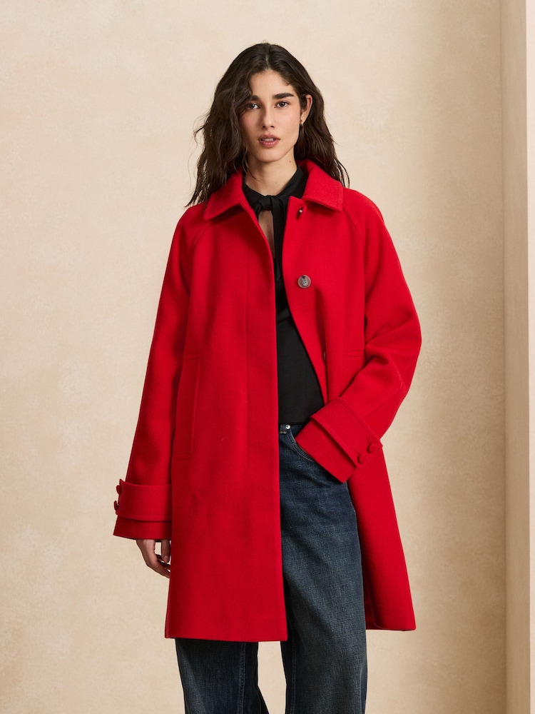 Red Classic Dolly Coat - Image 2 of 10
