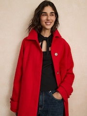 Red Classic Dolly Coat - Image 6 of 10