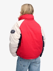 Superdry Red Cotton Padded Shell Jacket - Image 2 of 8