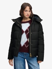 Superdry Black Premium Ripstop Puffer Jacket - Image 1 of 7