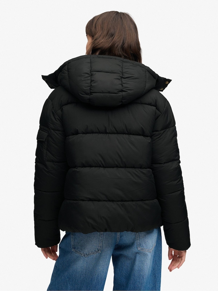 Superdry Black Premium Ripstop Puffer Jacket - Image 2 of 7