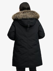 Superdry Black Hooded Everest Parka Jacket - Image 2 of 7