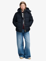 Superdry Blue Premium Ripstop Hooded Puffer Jacket - Image 3 of 8