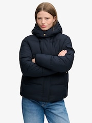 Superdry Blue Premium Ripstop Hooded Puffer Jacket - Image 5 of 8