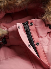 rožnata - Superdry Everest Hooded Bomber Puffer Coat - Slika 8 iz 9