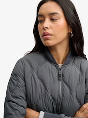 Superdry Black Long Onion Quilt Liner Jacket - Image 6 of 6